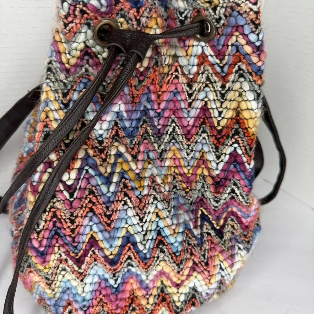 Earthbound Trading Company Boho Shoulder Cinch‎ Bag Woven